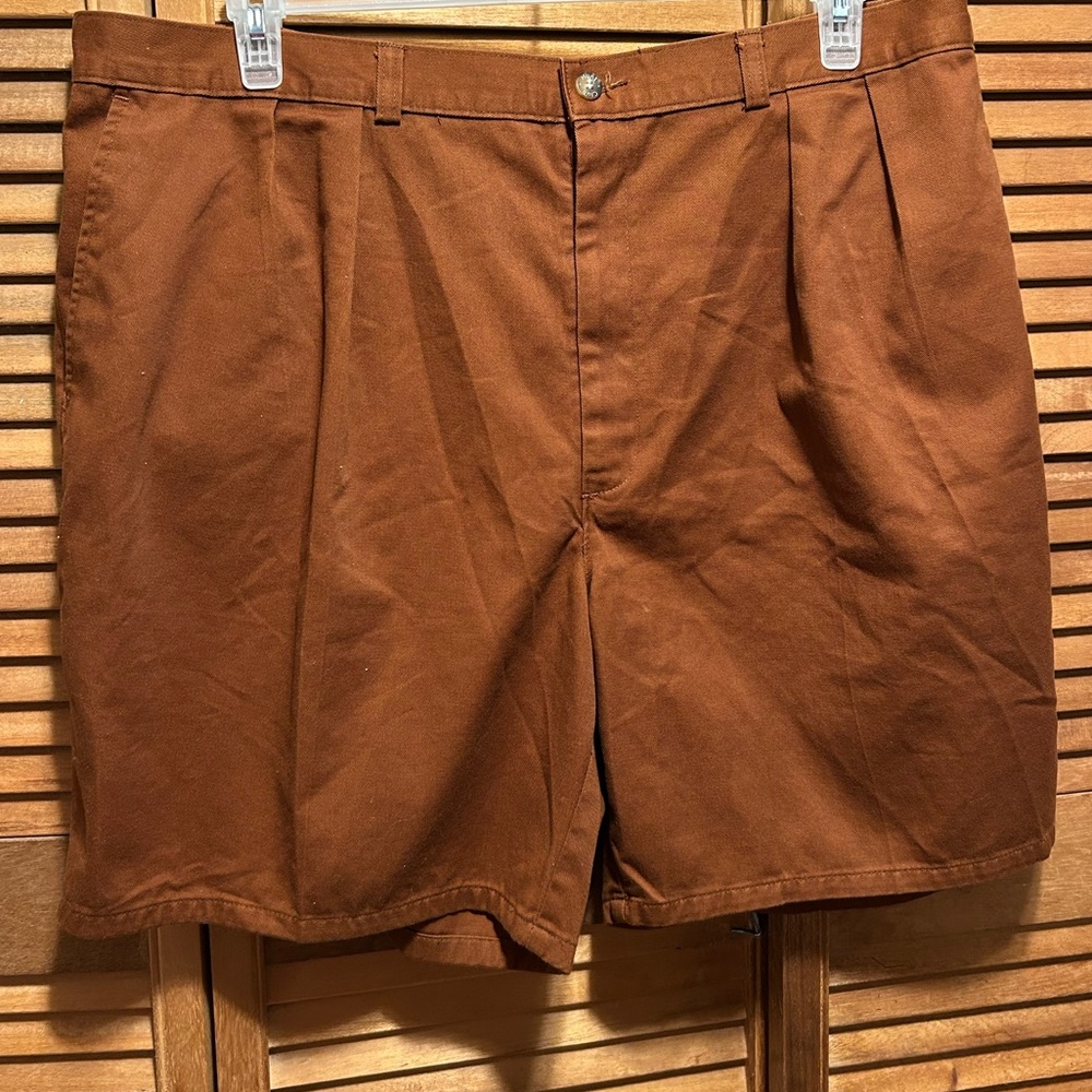 Hunt Club Rust Pleated Front Shorts